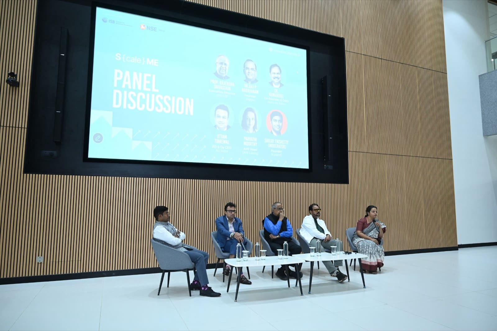 The panel discussion on stage at ScaleME Summit'26