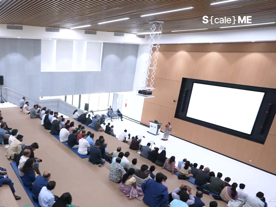 A full hall at ScaleME Summit'26, ISB Hyderabad